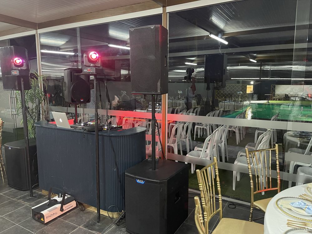 Som e luzes para Evento