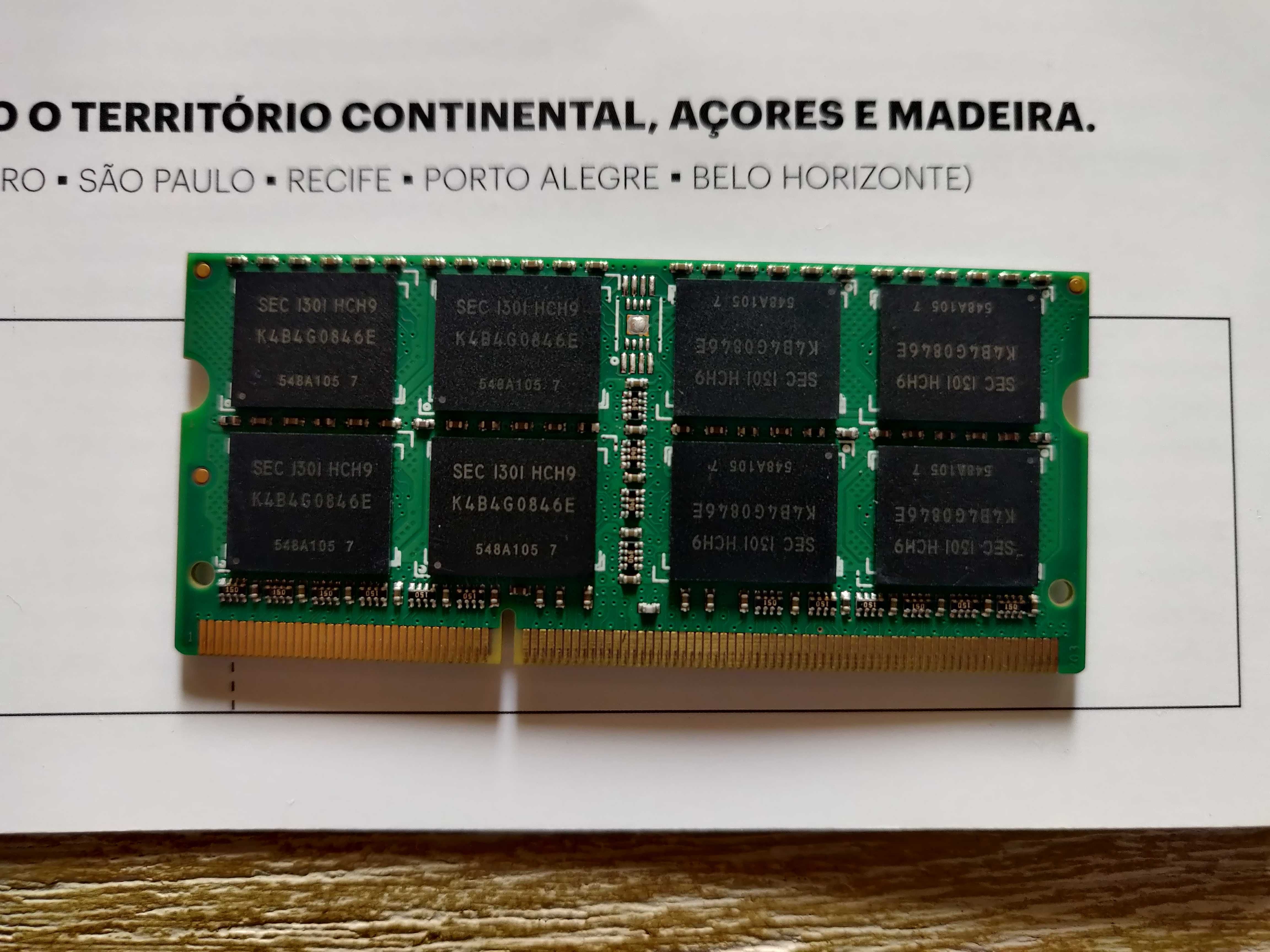 Memória RAM Samsung 4Gb 1600Mhz SoDimm