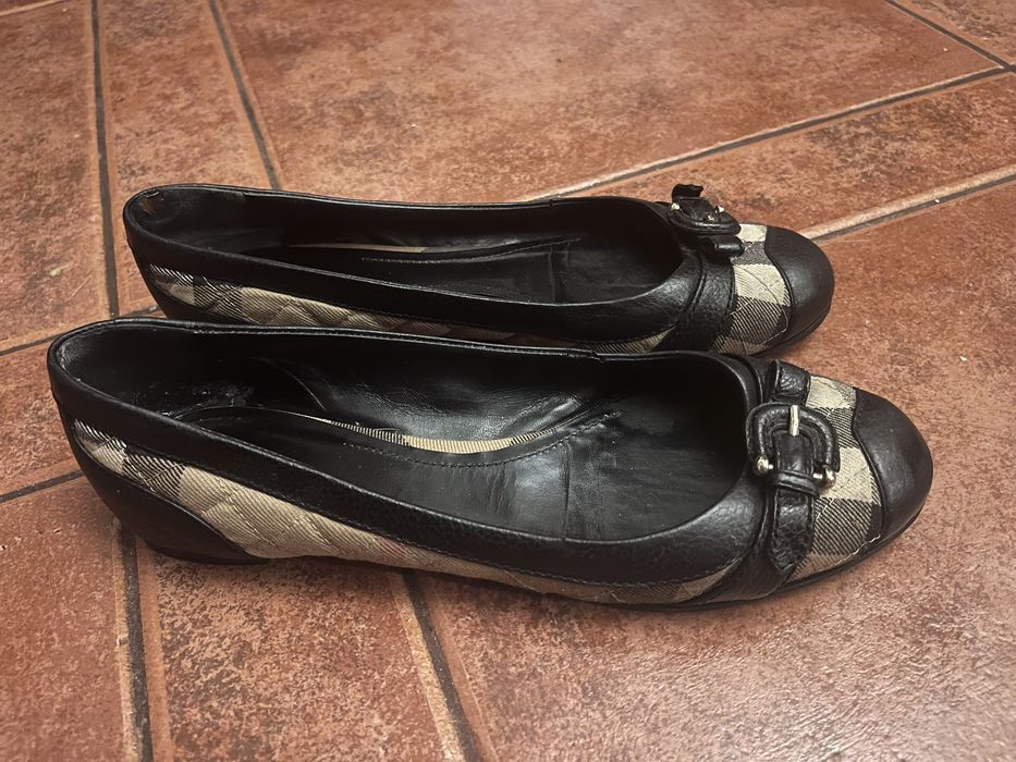 Burberry buty baleriny klasyczne krata 39