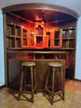 Bar de canto de castanho 198x150x150