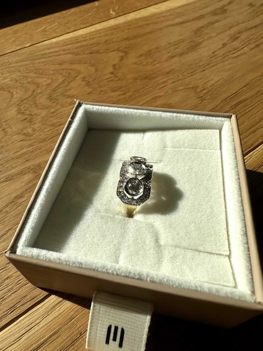 Złoty Pierścionek z brylantami - Certyfikat 35 Brylantów !