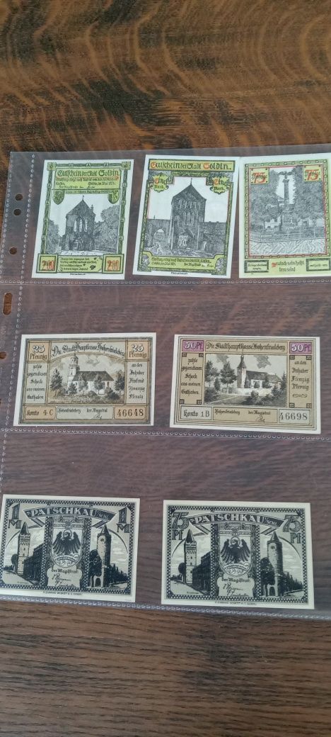 Notgeldy zestaw około 240 sztuk kolekcja banknoty