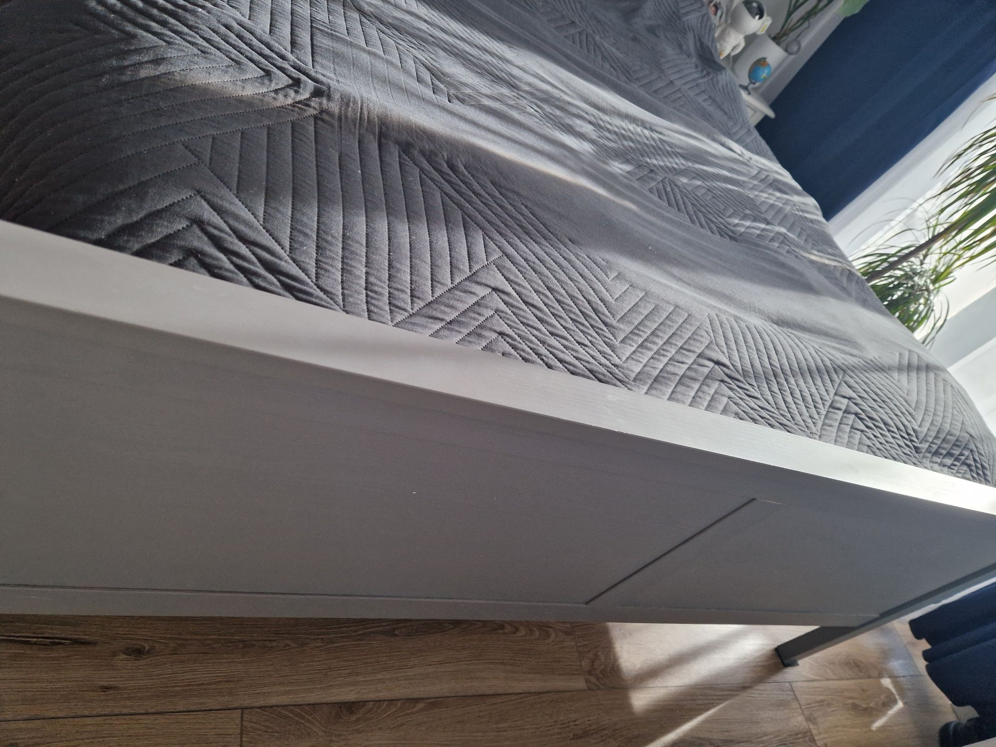 Rama łóżka Ikea Hemnes 160x200 szara