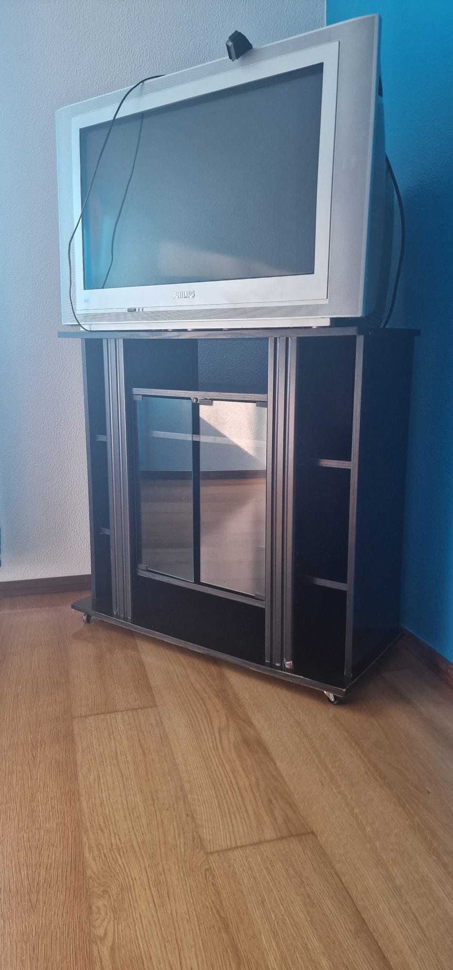 Tv Maior + Movel +Tv Menor + Suporte Parede