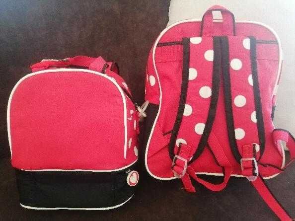 Mochila e lancheira Minnie