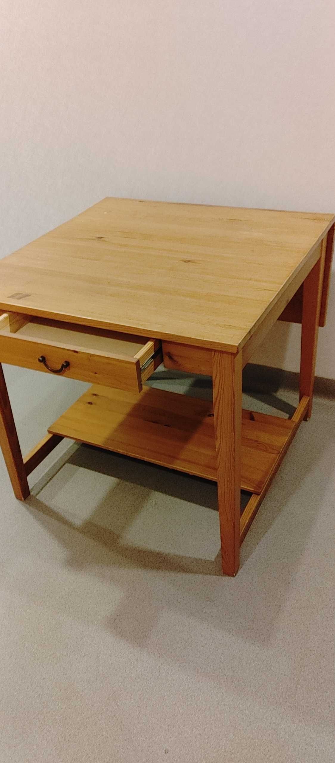 stolik nocny HEMNES- konsola IKEA LEKSVIK-drewno-stoł-biurko Ikea