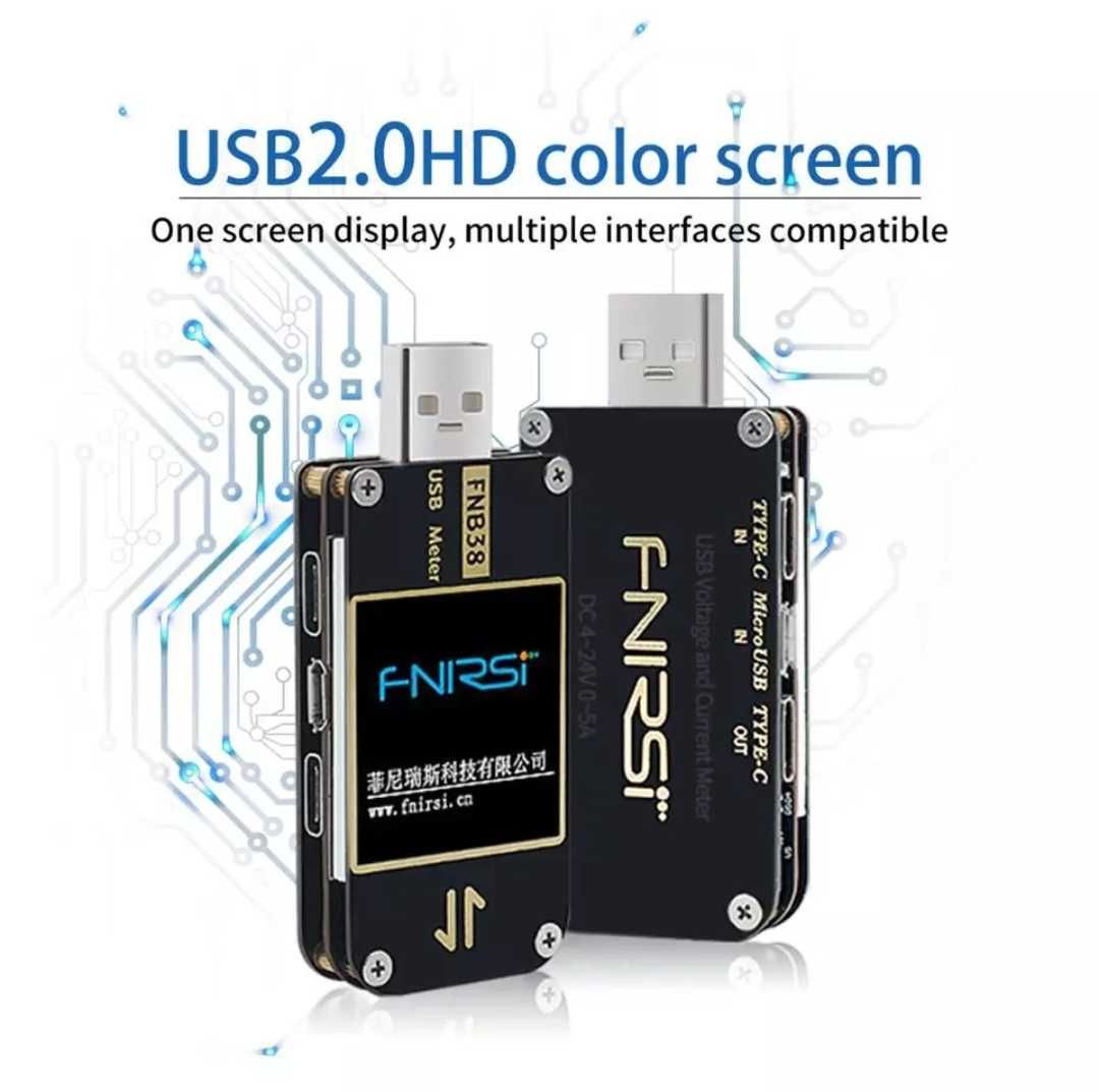 Usb тестер, вольтметр амперметр FSN38