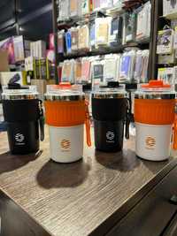 Термокружка Fjbottle Thermal Mug to Go 400 мл Orange/Black