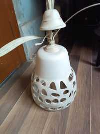 Wyjątkowy Klosz, Lampa Żyrandol. Porcelana.