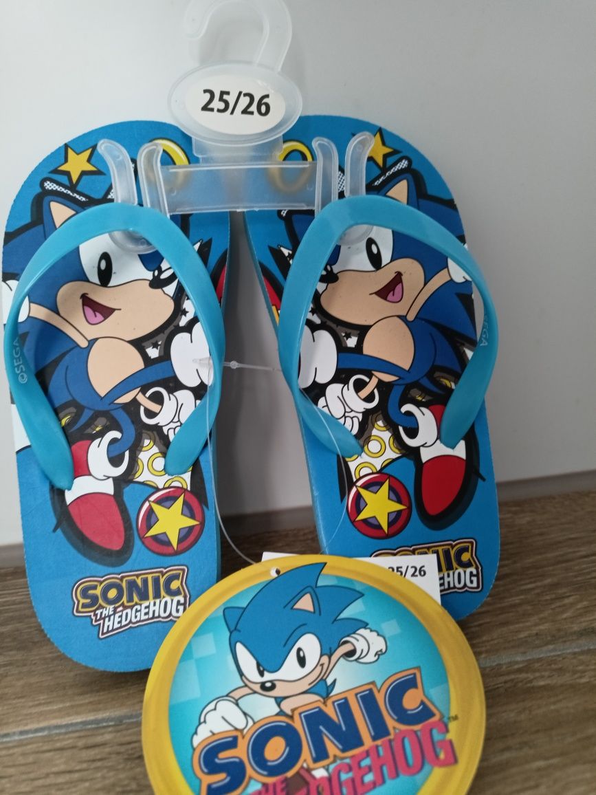 Nowe klapki, japonki Sonic rozm 25-26