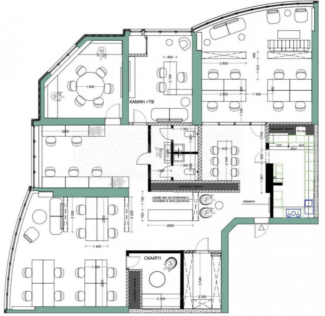 8 лет окупаемость! Без% 259м², Печерск, Кловский спуск 7, Карнеги, СПП