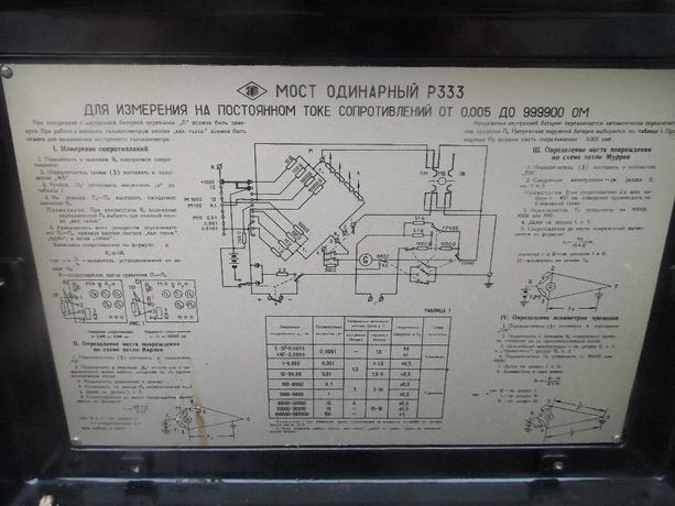 Мост постоянного тока измерительный Р333