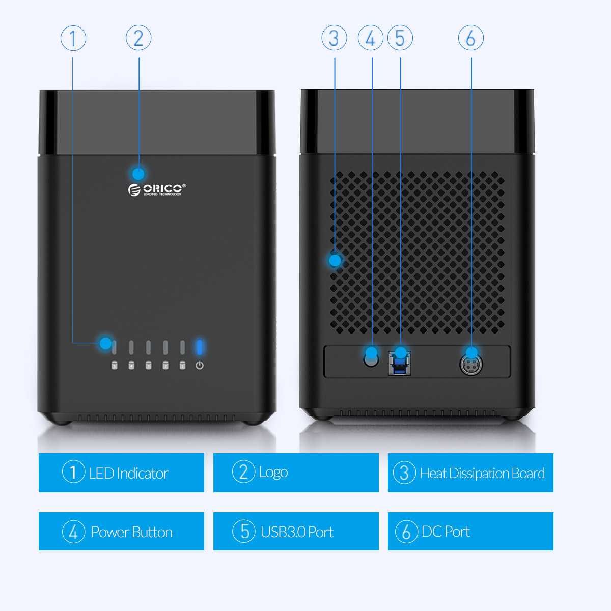 ORICO DS Series USB3.0 obudowa dysku twardego