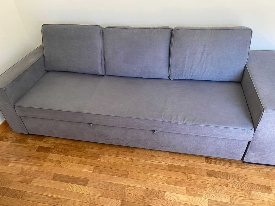 Sofá-Cama Gato Preto - Cinza