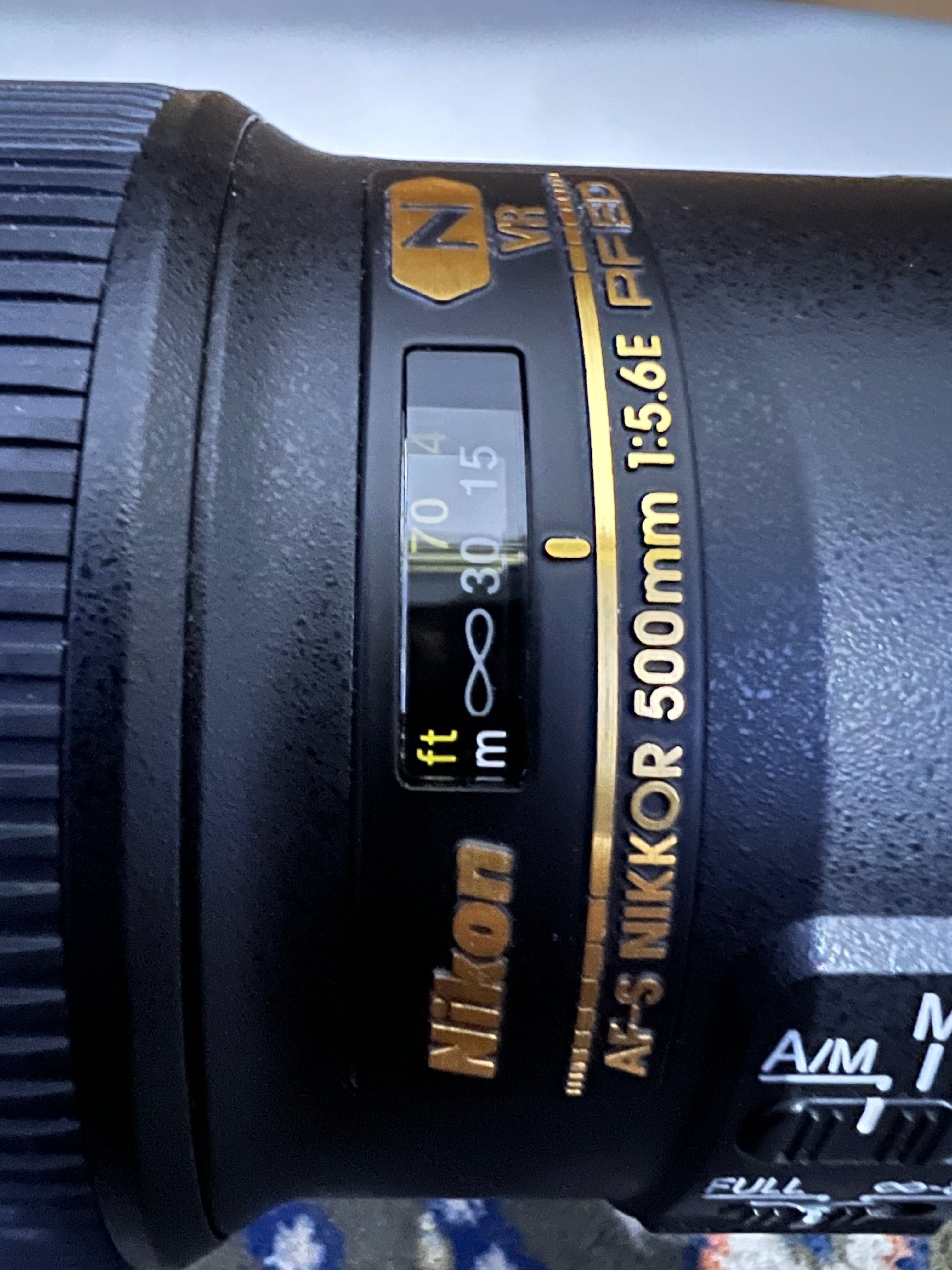 Vender Nikon lens AFS 500mm f/5.6 E PF ED VR