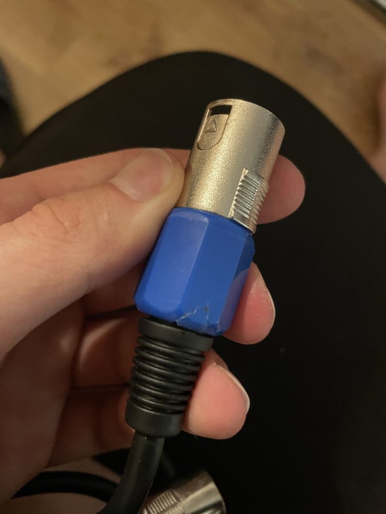 Przewody mikrofonowe XLR 3m 2 sztuki