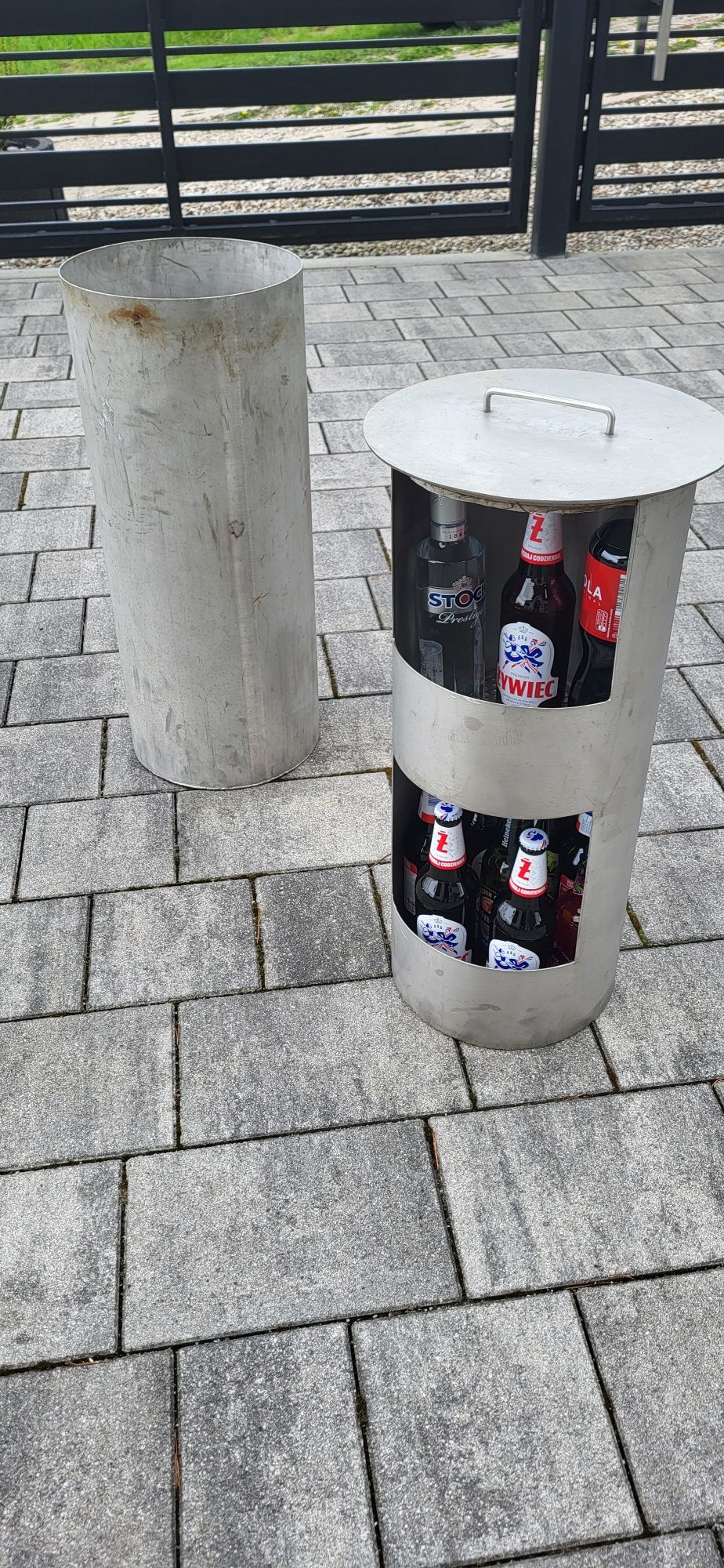 Sprzedam lodówkę coolleerrr z rury nierdzewnej do wkopania w ziemię.
