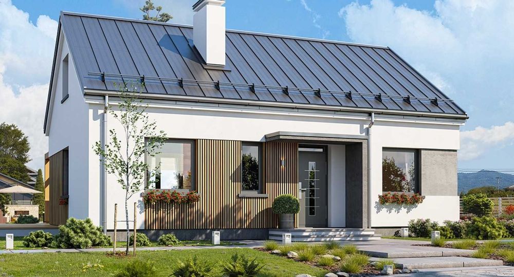 Dom jednorodzinny ul. Miętowa, Stan surowy zamknięty.