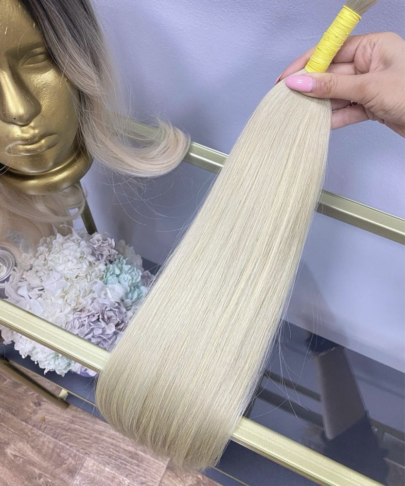 Волосся для нарощування блонд в наявності кращі ціни