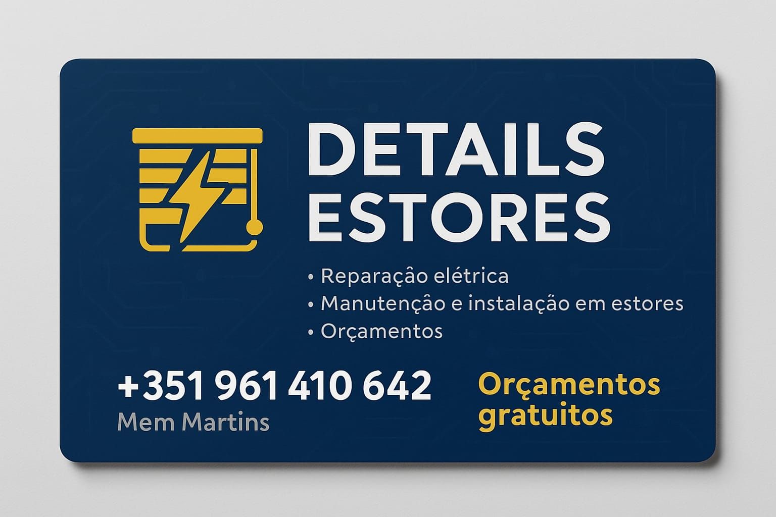 Reparos em estores