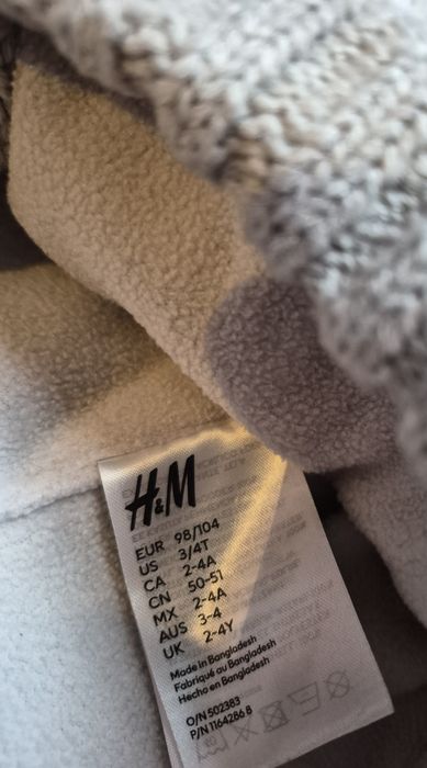 Komplet Czapka + rękawiczki H&M 98/104