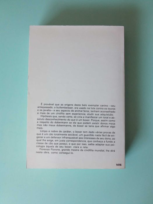 Livro "O Boxer", de Fiorenzo Fiorone