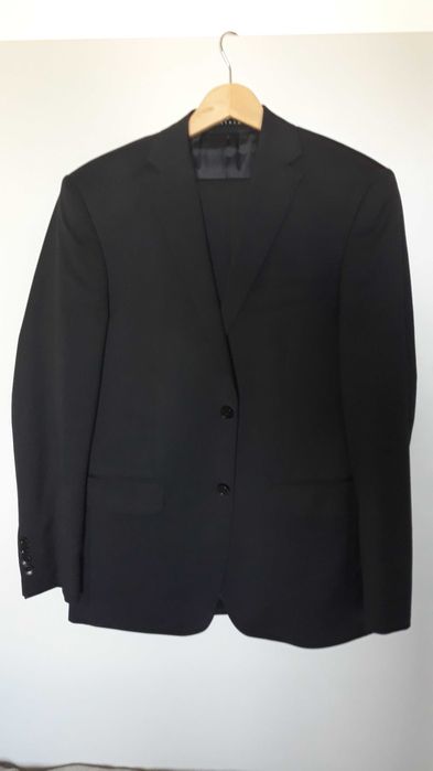 Garnitur granatowy Vistula 176/92/78 100% wełna