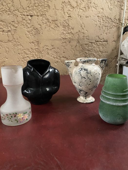 Conjunto de jarras de decoração