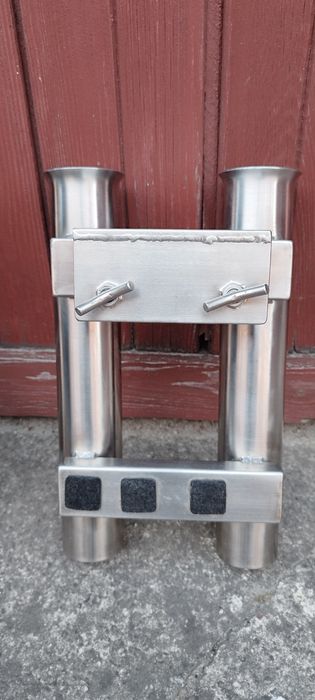 Uchwyt wędek do pontonu stał nierdzewna