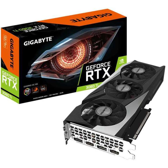 Игровой ПК с видеокарта GIGABYTE RTX 3060 TI 8gb.