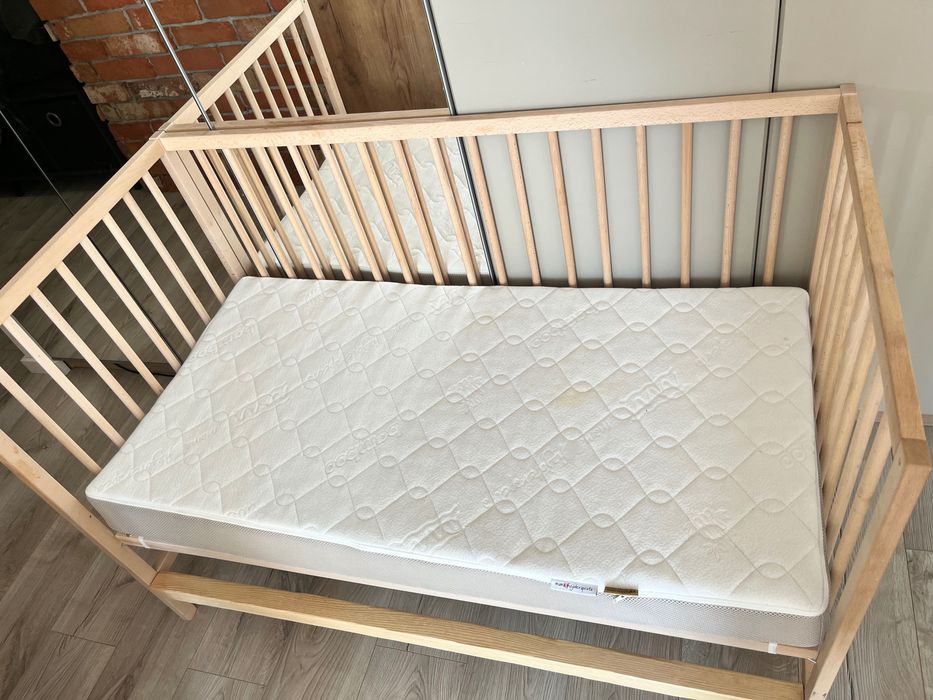Łóżeczko dziecięce Singlar ikea + materac Fizjomax Baby.