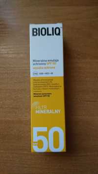 Bioliq filtr SPF50 - UVA UVB HEV IR - mineralna emulsja