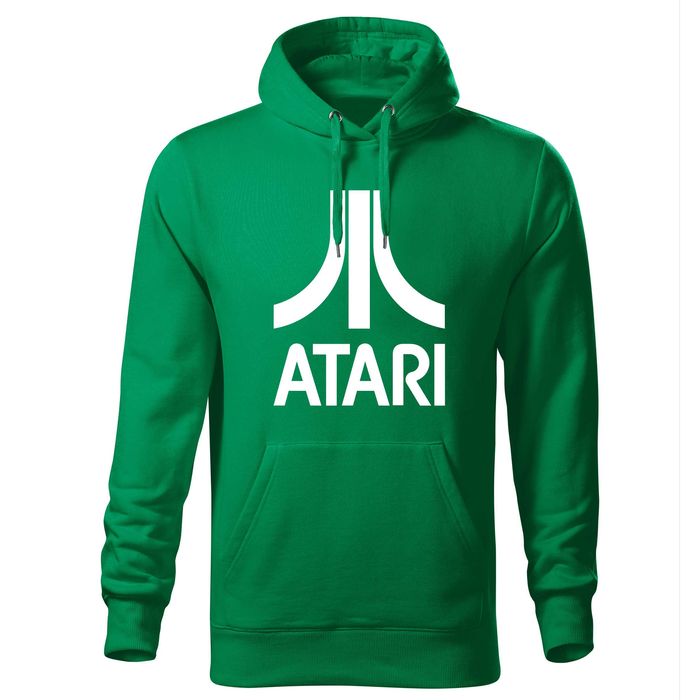 bluza z kapturem z logo ATARI, bluza stare gry logo ATARI