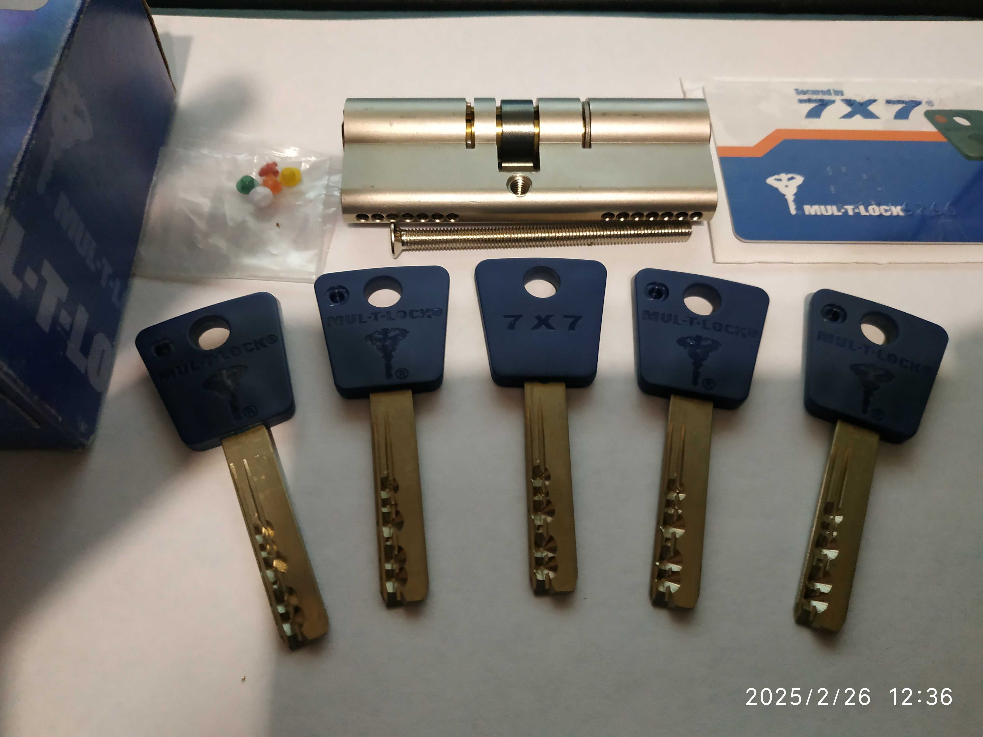 Циліндр MUL-T-LOCK 7x7 ключ/ключ 85мм 40x45