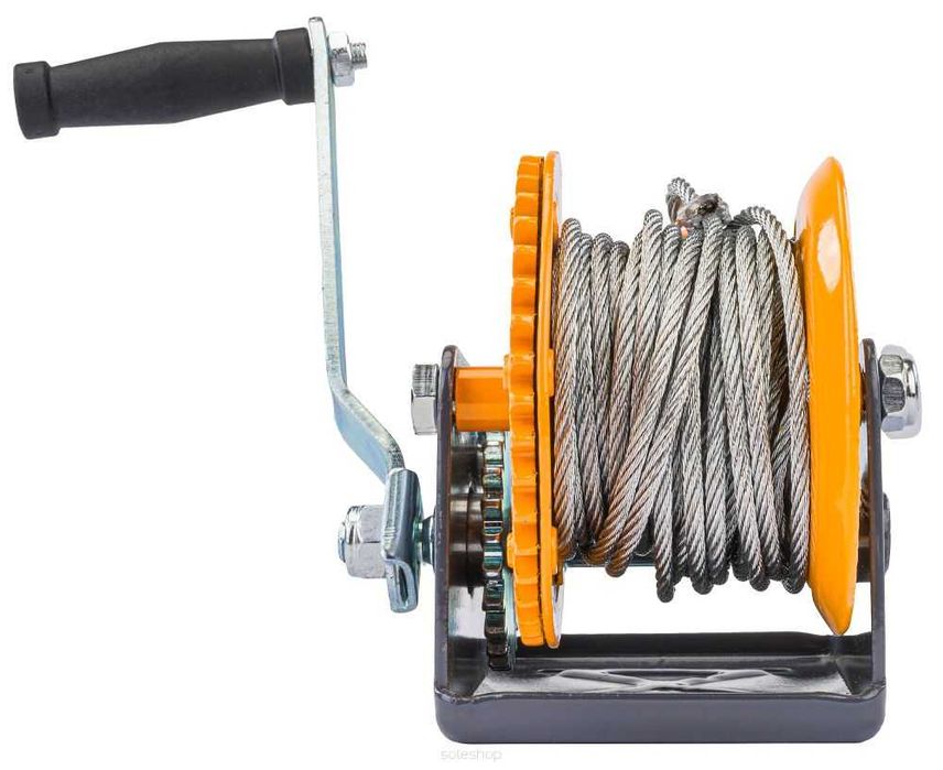 POWERMAT Linowa Wciągarka Wyciągarka Korbowa Ręczna 1133kg 10m PM1268