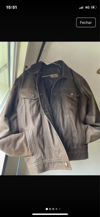 Casaco de pele castanho vestecouro