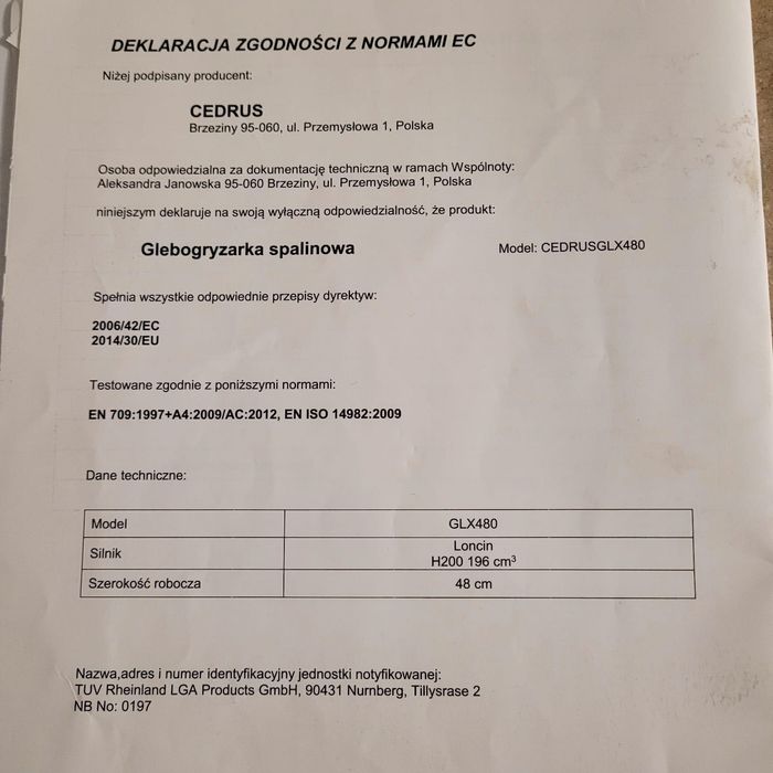 Glebogryzarka Cedrus Glx480