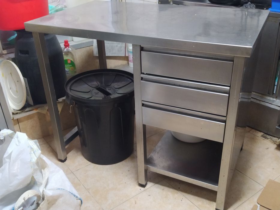 Bancada inox cozinha