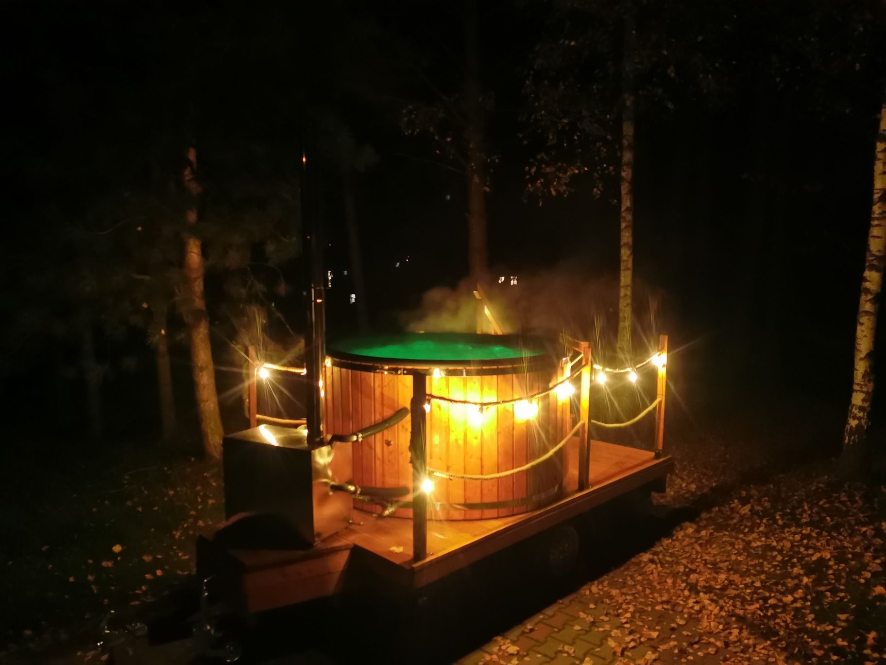 Mobilna balia na wynajem/jacuzzi na przyczepce