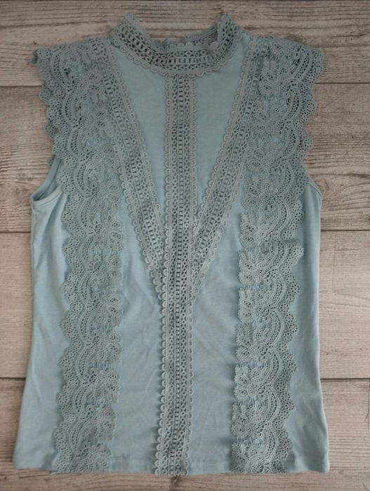 Shein nowa bluzka z koronką r. 38 M