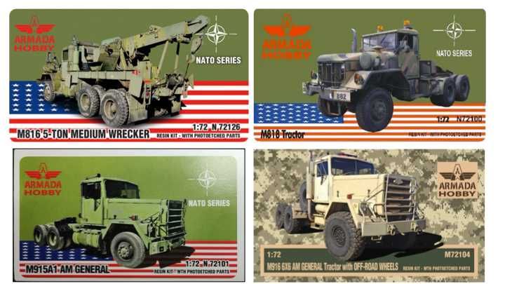 Kits modelismo em resina,  1/72 ArmadaHobby - Camiões