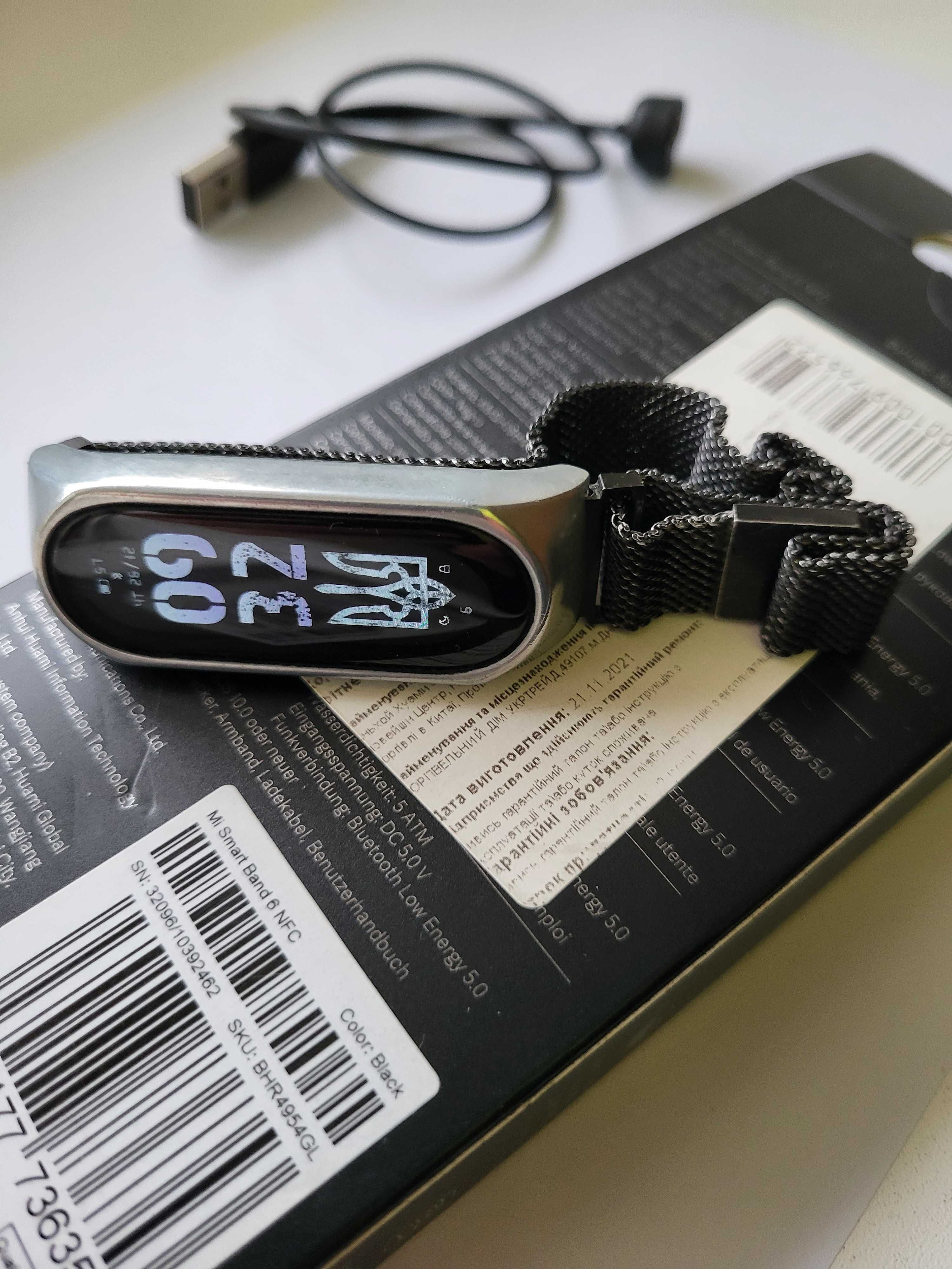 Фитнес-браслет Xiaomi Mi Smart Band 6 NFC Black