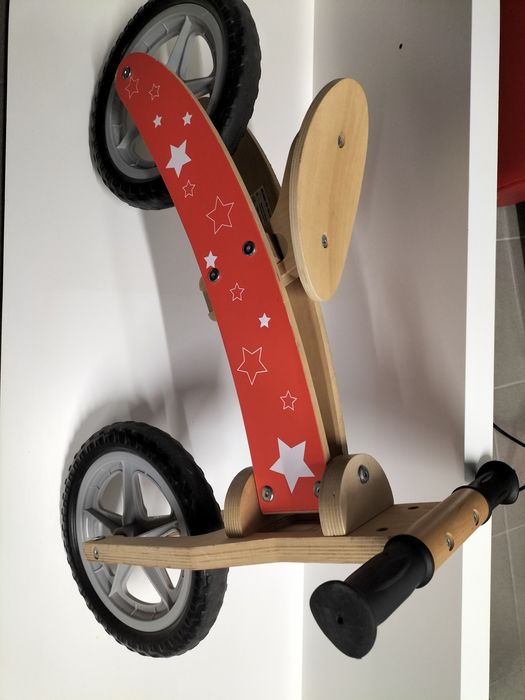 Bicicleta de Madeira - equilibrio