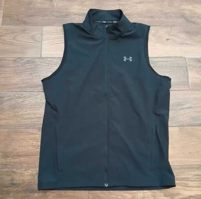 Under Armour Vest Mens Black Run Running UA Storm Up The Pace (L)