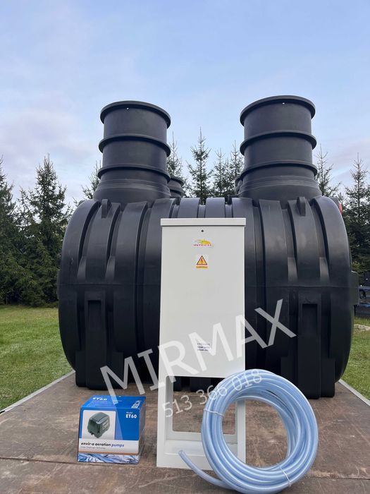 Biologiczna przydomowa oczyszczalnia ścieków 3000l 4-6os z drenażem