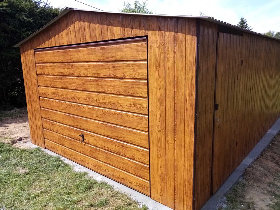 Garaż Blaszany 6x6 6x7 7x7 4x6 Blachodachówka Profil garaze blaszane