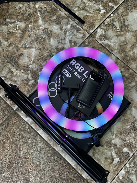 Кольцевая лампа RGB MJ33 для Тик Тока. Оригинал 100%