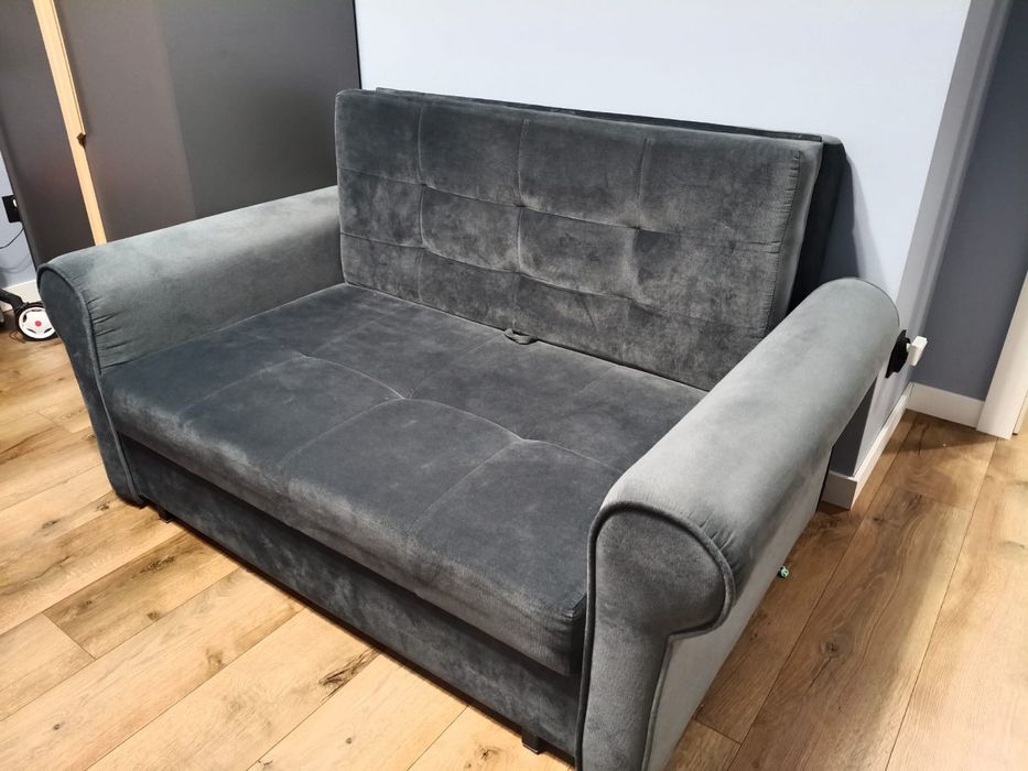 Sofa rozkładana szara