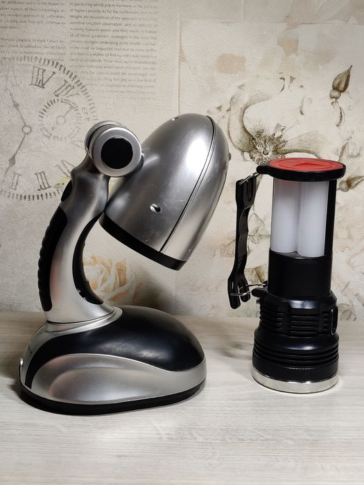 Два ліхтарі робочі, з акумуляторами та USB зарядкою