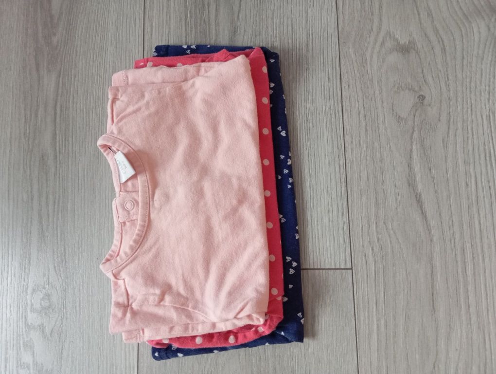 Bluzeczki 3 szt rozmiar 68